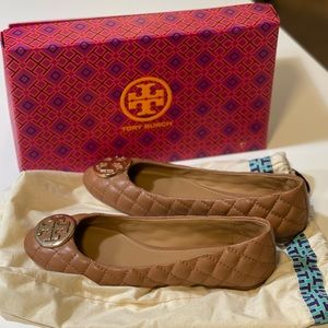 Tory Burch Claire Quilted Ballet Flats